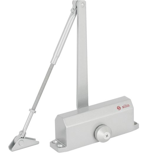 Karos ajtócsukó termostabil olajjal, 40-65kg-os ajtóra, nyitási szög max 180fok, SA-5023AW-sv